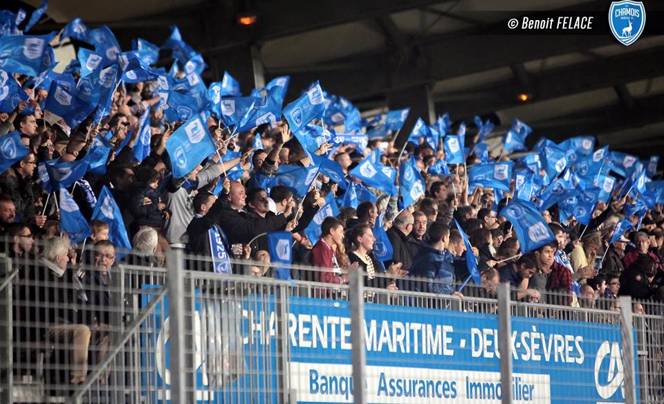 Les fans des Chamois en action !