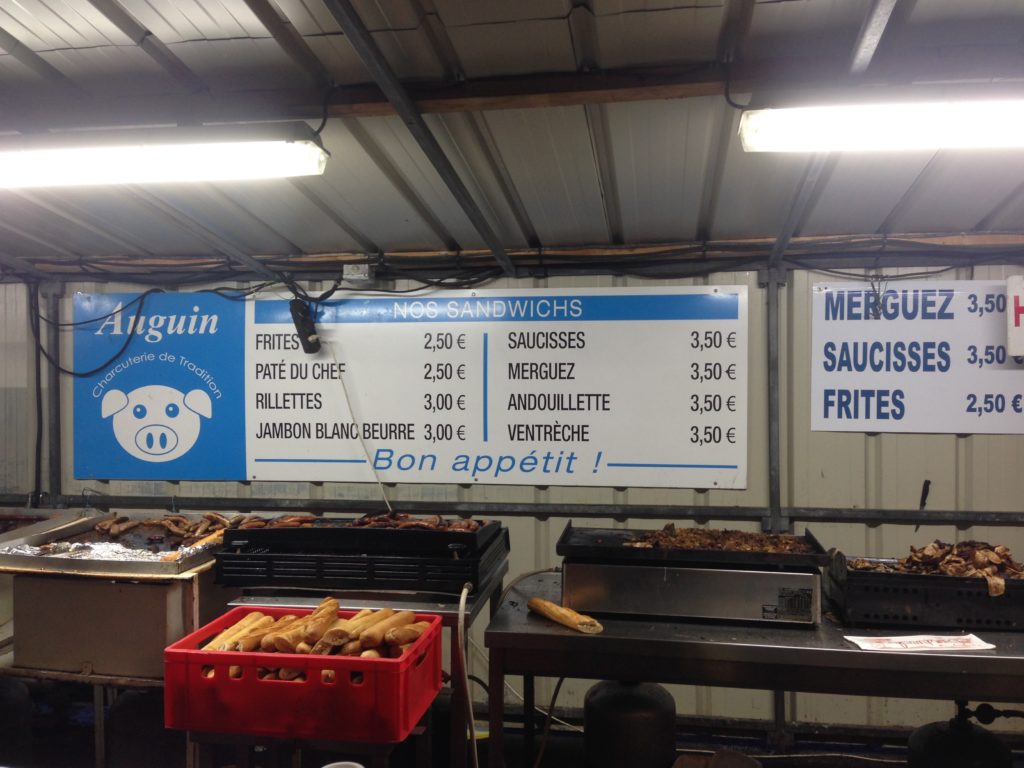 Les produits & les prix proposés au point restauration