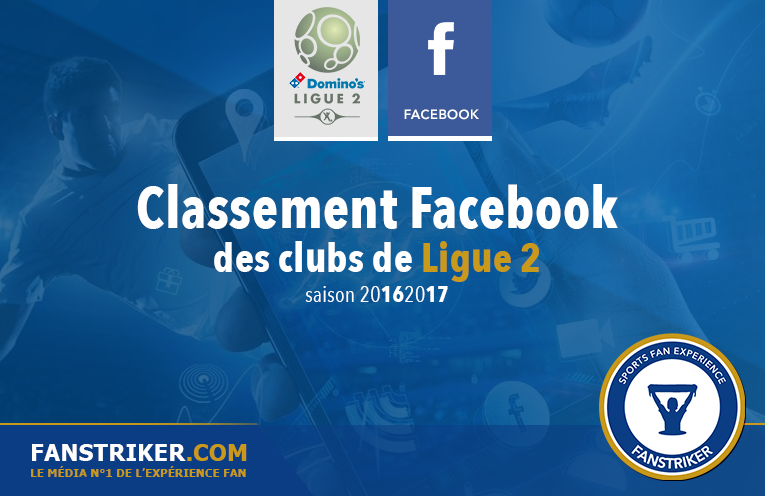 Classement Facebook des clubs de Ligue 2
