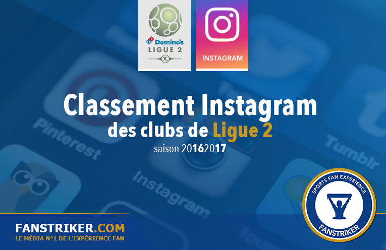 Le classement Instagram des clubs de Ligue 2