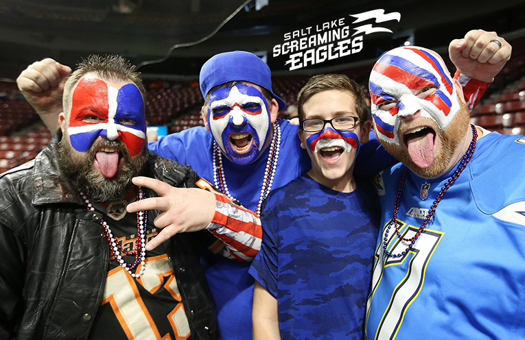 Des fans des Screaming Eagles