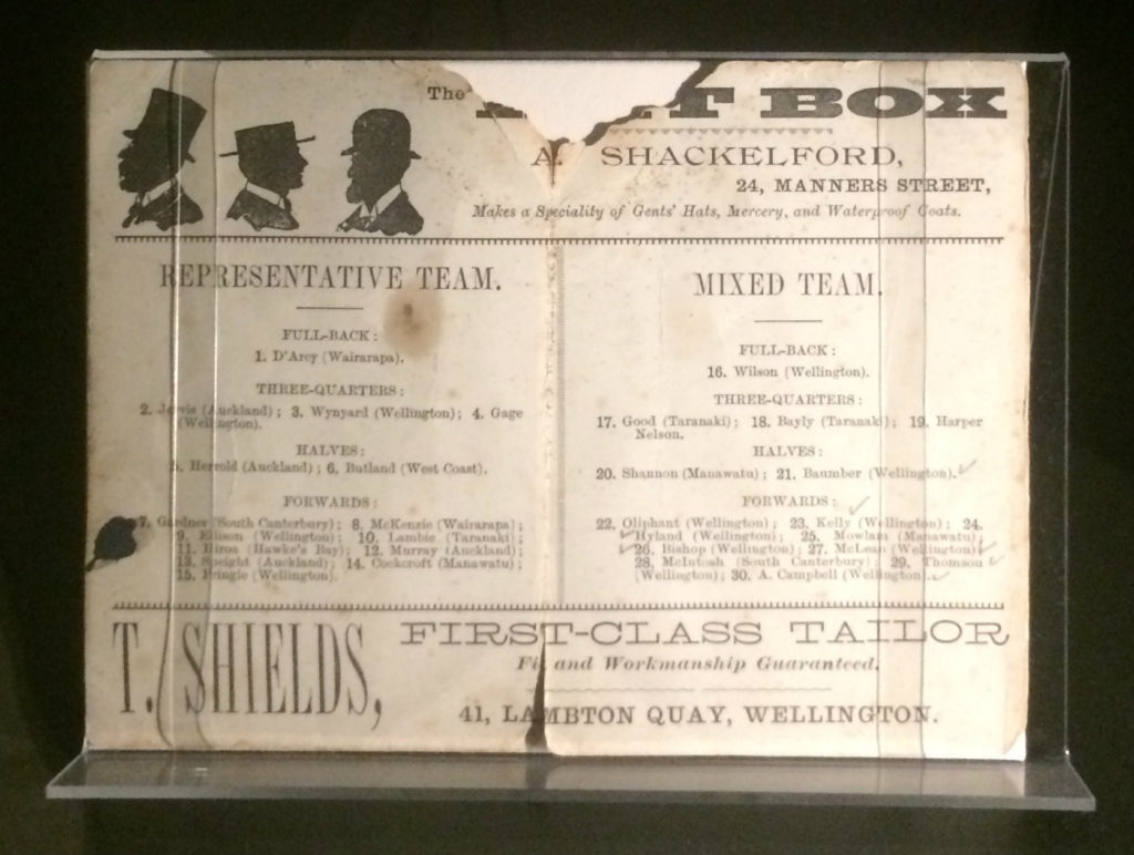 Programme de match des années 1940