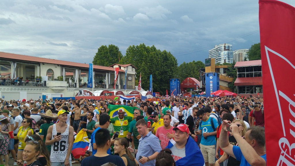 Fan Zone à Sotchi Coupe du Monde 2018