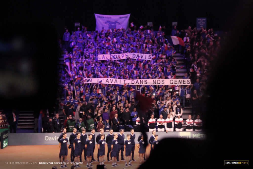 Fans de tennis au stade Pierre Mauroy