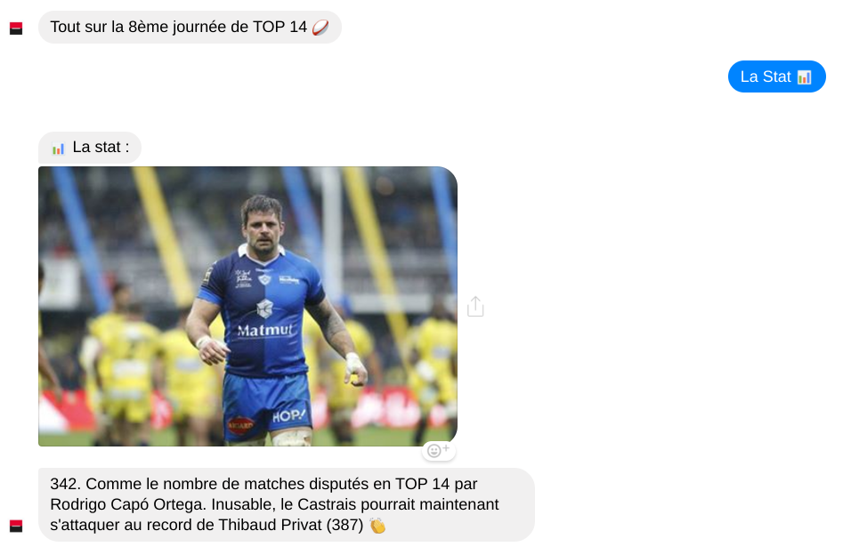 Chatbot de la Société Générale et TOP 14