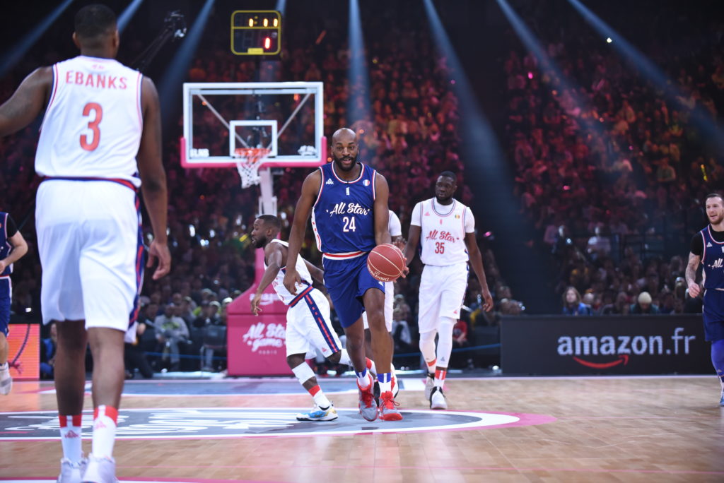 Ali Traore, joueurs de l'équipe Française pendant le match des All Stars
