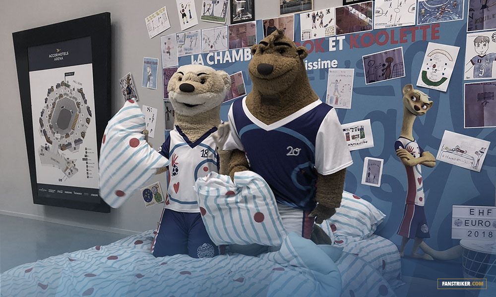 La chambre de Rok et Koolette dans les coursives de l'AccorHotels Arena