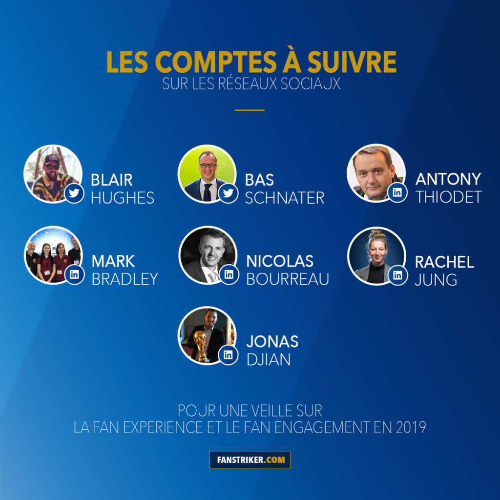 Les comptes de personnalités à suivre selon Fanstriker