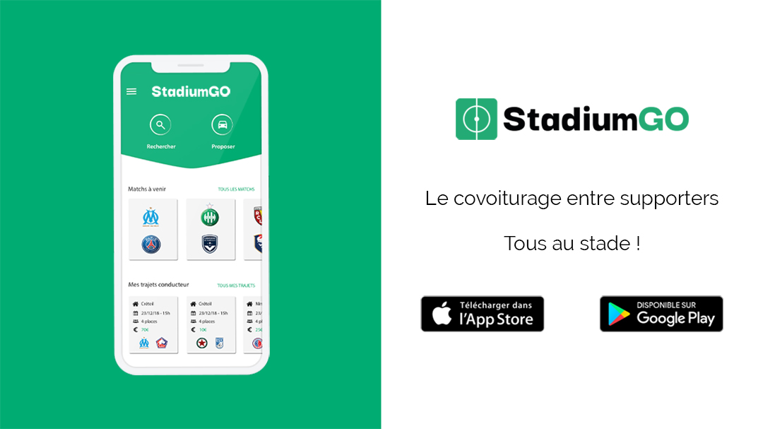 L'application StadiumGO, disponible dès maintenant sur les stores mobiles