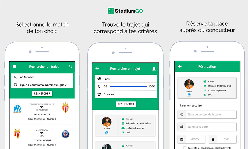 Du covoiturage pour faire commencer l'expérience avant d'être au stade